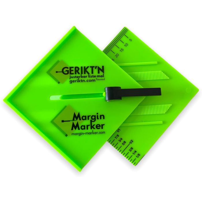 Gerikt'N Margin Marker - Adjustable Marking Guage For Reveals Green