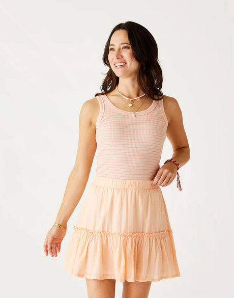 Carve Designs Women's Ever Tank - Peach Stripe Peach Stripe