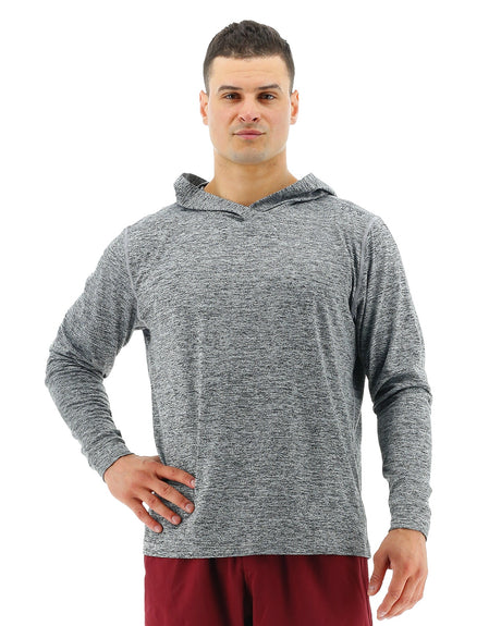 Tyr Men's Sls Tech Performance Hoodie Heather grey