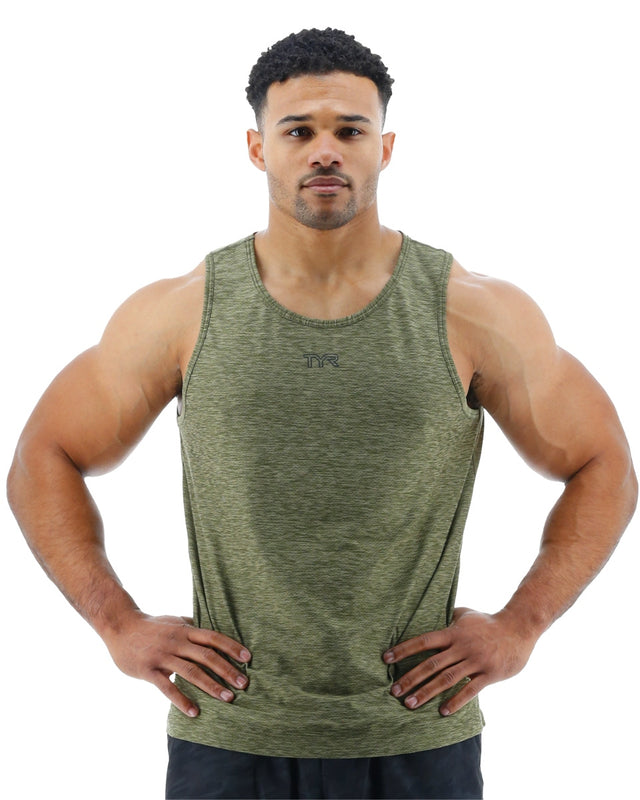 Tyr Men's Airtec Tank Olive night heather