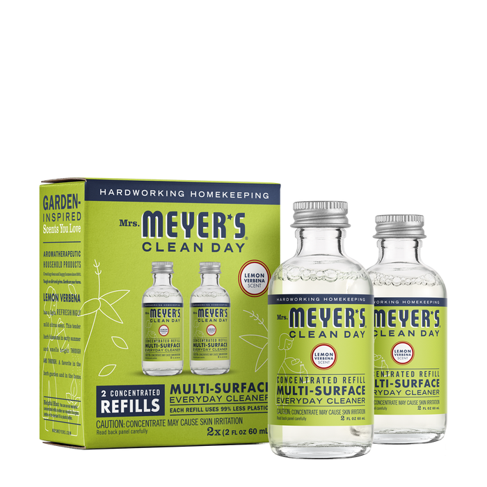 Mrs. Meyers Lemon Verbena Multi-Surface Everyday Cleaner Concentrate Refill - 2 Pack Lemon / 2PK