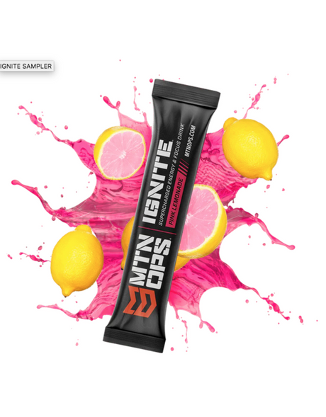 Mtn Ops Hot Ignite Energy + Focus + Hydration Trail Packs Charged cocoa