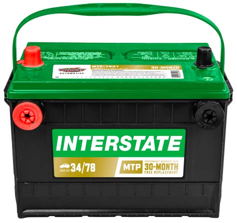 Interstate Batteries 12v 80ah Mega-tron Plus Automotive Battery Mtp-78dt