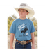 Cinch Boys Short Sleeve Bronco Graphic T-Shirt Blue