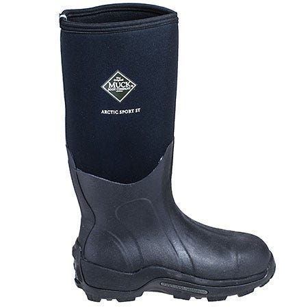 Men's Work Steel Toe Muck Boot Arctic Sport Tall Black