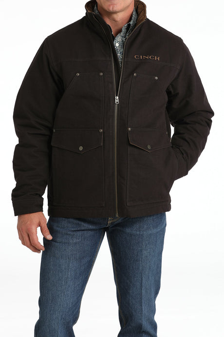 Cinch Men's Concealed Carry Canvas Jacket - Brown - (MWJ1068004) Brown