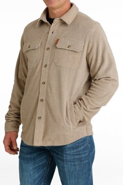 Cinch Men's Polar Fleece Shirt Jacket - Khaki Khaki