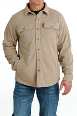 Cinch Men's Polar Fleece Shirt Jacket - Khaki Khaki