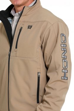 Cinch Men's Solid Bonded Jacket - Tan / Khaki Tan / Khaki