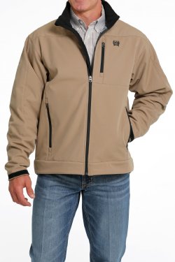 Cinch Men's Solid Bonded Jacket - Tan / Khaki Tan / Khaki