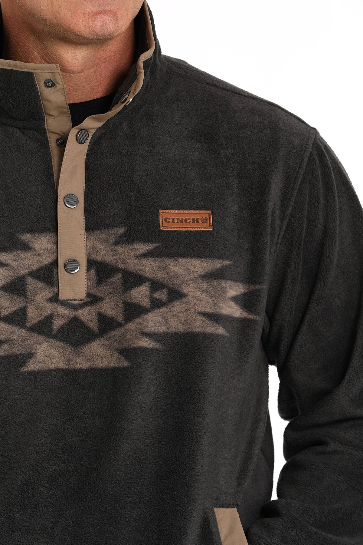 Cinch Men's Fleece Pullover - Charcoal - (MWK1912001)