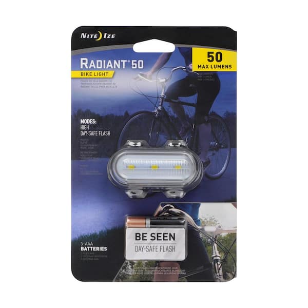 Nite Ize Radiant 50 Bike Light, White Wht