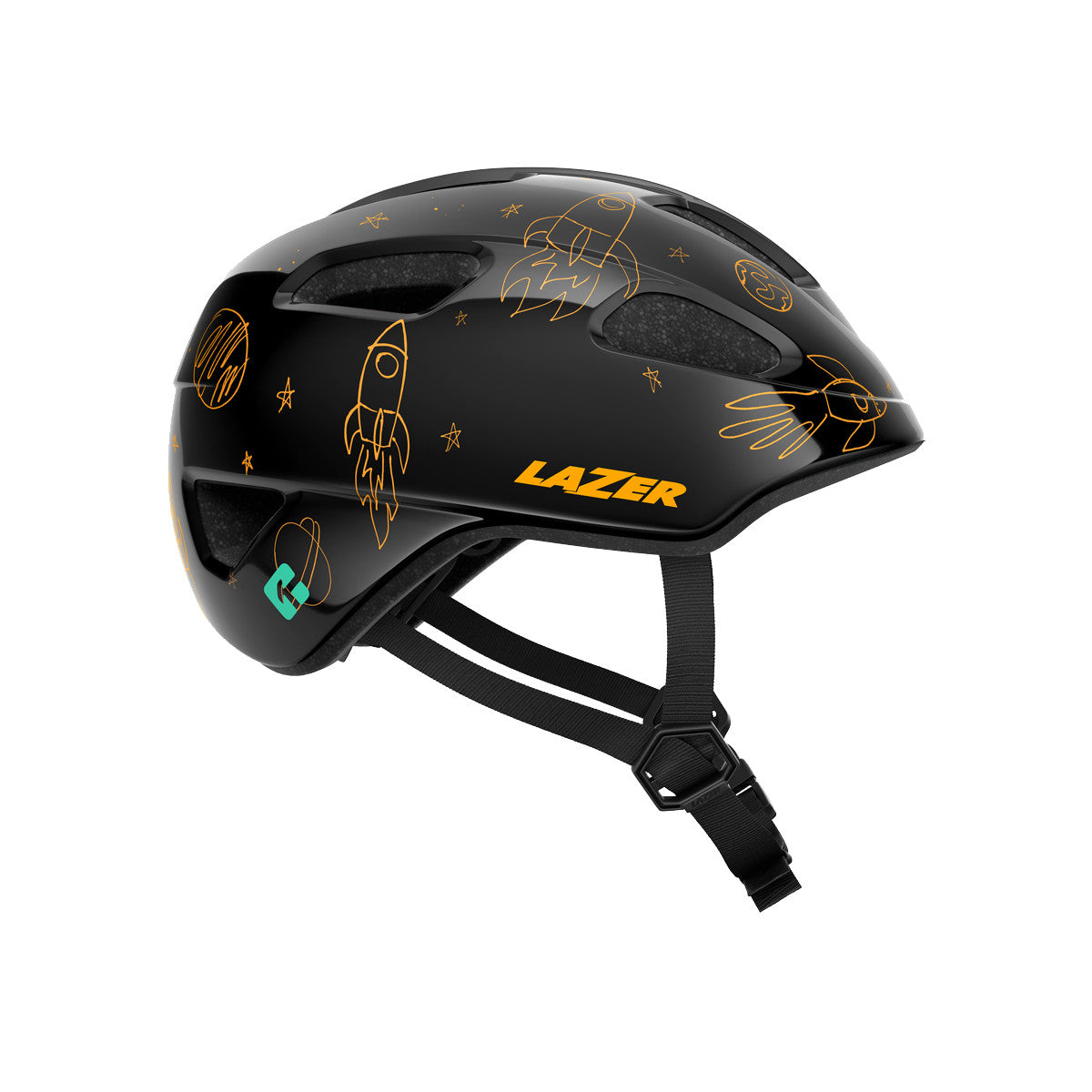 LAZER PNUT Youth Bike Helmet - Flying Rockets Flying rockets