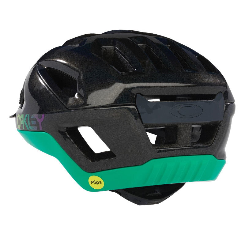 Oakley ARO3 Allroad Mips Bike Helmet, Gloss Black Galaxy/Celeste