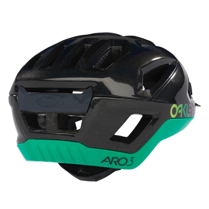 Oakley ARO3 Allroad Mips Bike Helmet, Gloss Black Galaxy/Celeste