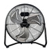 Vision Air 20-inch High Velocity Floor Fan with Aluminum Oil Bearing Motor - Black / Black