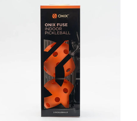 Onix Sports Fuse Indoor Pickleballs 3-pack Orange