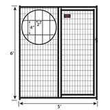 origin point Welded mesh kennel gate pannel 6x5