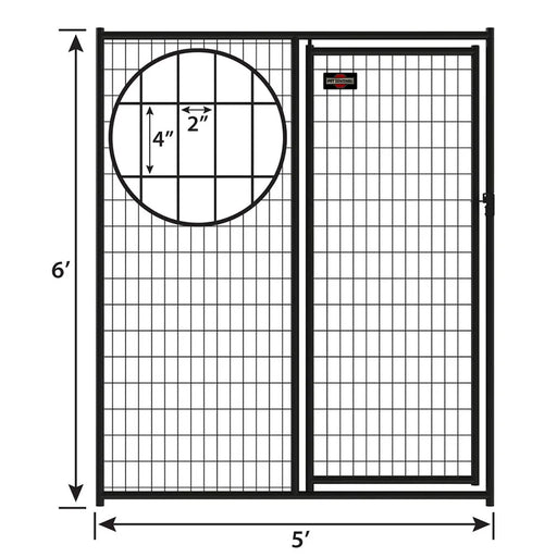 origin point Welded mesh kennel gate pannel 6x5