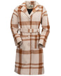 Outback Trading Co. Women's Brooklyn Jacket - Cream & Brown Plaid Creme