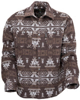 Outback Trading Co. Men's Hudson Shirt Jacket - Brown Aztec Brown