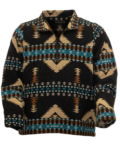 Outback Trading Co. Men's Charlie Henley - Black Aztec Black