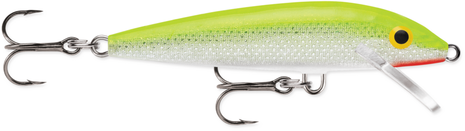 Rapala Original Floating Size 7 Slv flrsct charteuse