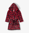 Little Blue House Kids Buffalo Plaid Fleece Robe Buffalo Plaid