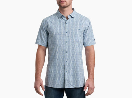 Kuhl Clothing Men's Persuadr Short-Sleeve - Mystic Harbor Coastal Mist