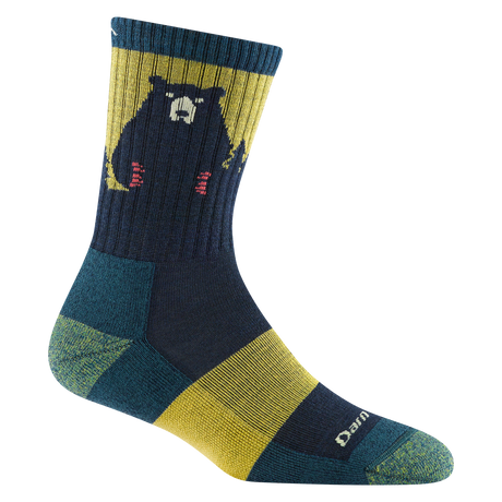 Darn Tough Women's Bear Town Micro Crew Lightweight Hiking Sock Dark teal