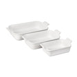 Le Creuset Heritage 3-piece Rectangular Baking Dish Set White