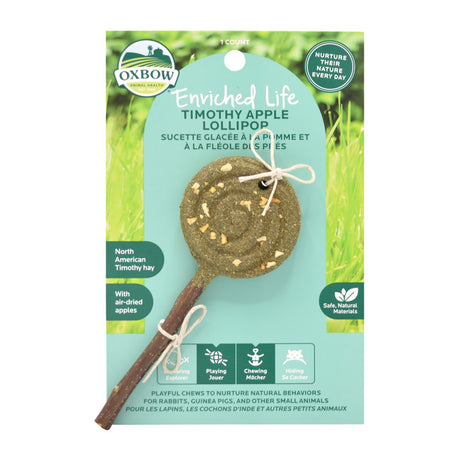 Oxbow Animal Health Enriched Life Timothy Lollipop - Apple Apple