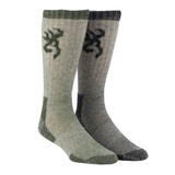 Browning Poplar Sock - 2 Pack Olive & Black