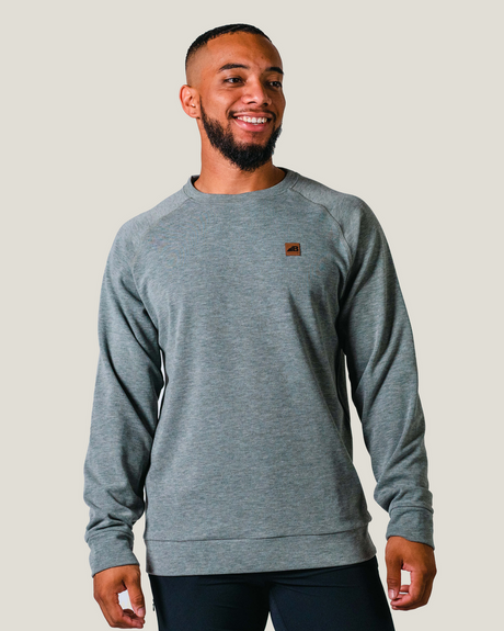Belong Designs Mens Powell Fleece Crewneck Light pine
