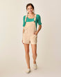 Carve Designs Jason Overall Short - Biscuit Biscuit