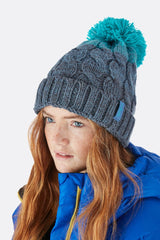 Rab Women's Braid Beanie Steel/shadow/seaglas