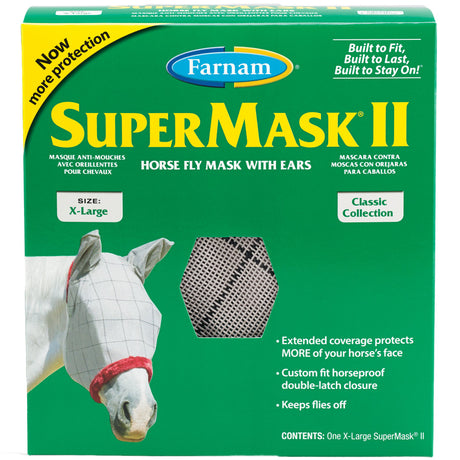 Farnam Companies SuperMask II Horse Fly Mask with Ears / Standard with Ears