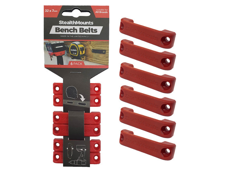 StealthMounts Bench Belts Tool Holster - Red Red