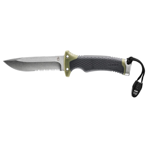 Gerber Ultimate Survival Fixed Blade Knife Stainless Steel/green