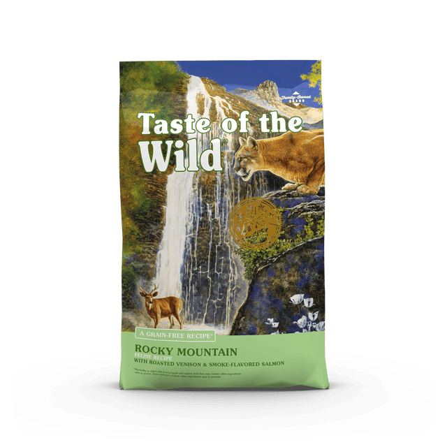 Taste of the Wild Rocky Mountain Feline Recipe with Roasted Venison & Smoke-Flavored Salmon - 14 LB Roasted Venison & Smoke-Flavored Salmon