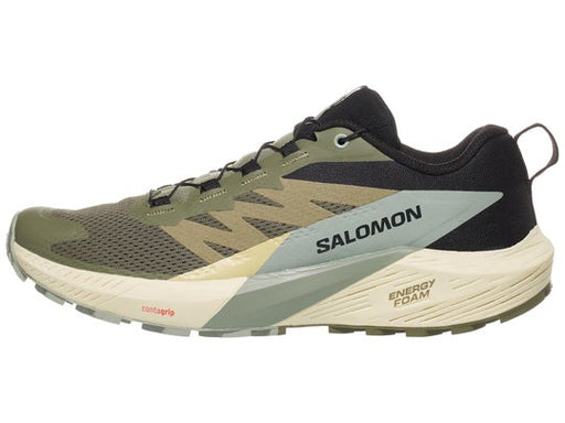 Salomon Men's Sense Ride 5 Shoe - Deep Lichen Green/Black/Green Milieu Deep Lichen Green/Black/Green Milieu