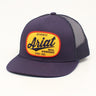 Ariat Mfg. Logo Patch Mesh Snapback Hat - Navy Navy / Yellow