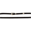 Twister Suede Leather Hatband - Black Black