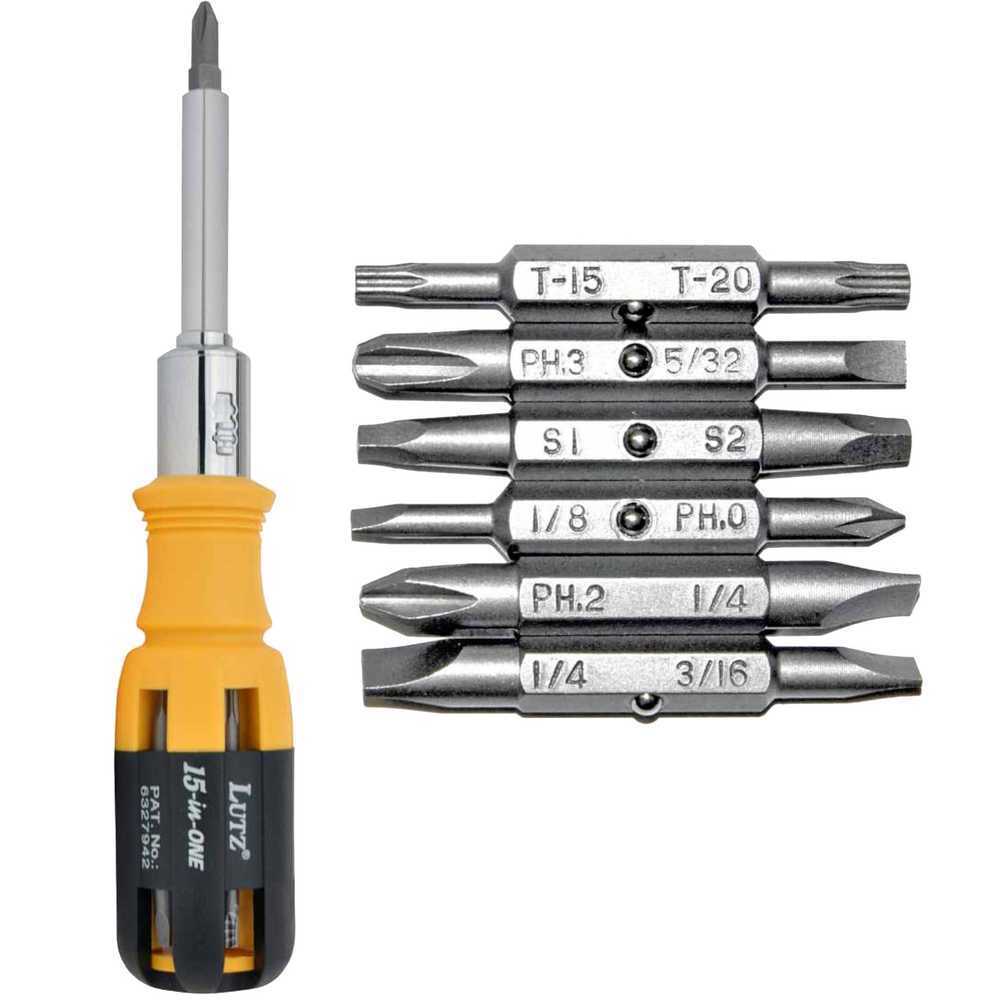 Gorilla Glue Lutz 15-IN-1 Ratchet Screwdriver