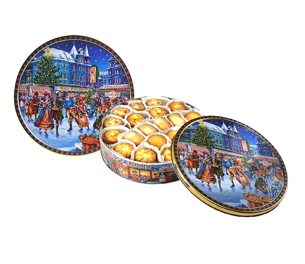 Jacobsens Bakery Copenhagen Market Square Butter Cookies Gift Tin