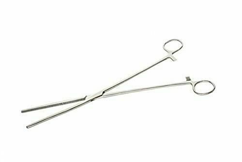 Sona Enterprises Self-locking Straight 16in Hemostat Silver