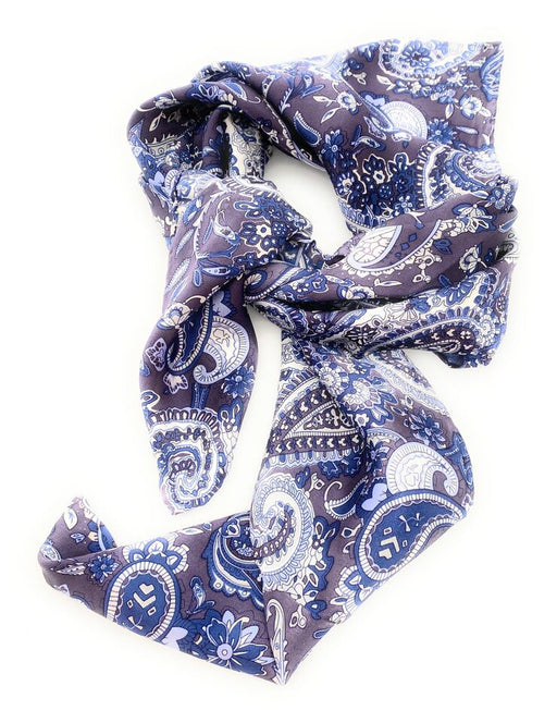 Wild Rags Paisley Silk Western Scarf - Blue Blue