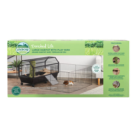 Oxbow Animal Health Enriched Life Habitat with Play Yard