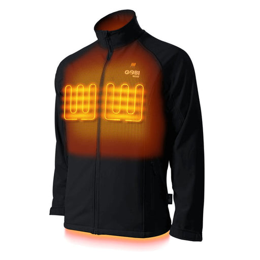 Gobi Heat Men's Sahara Heated Jacket (3-Zone) Onyx