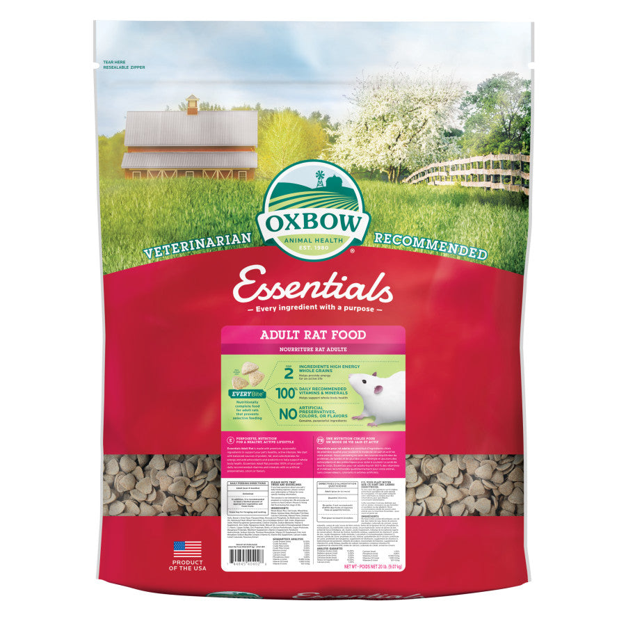 Oxbow Animal Health Essentials Adult Rat Food - (3lb / 20lb)